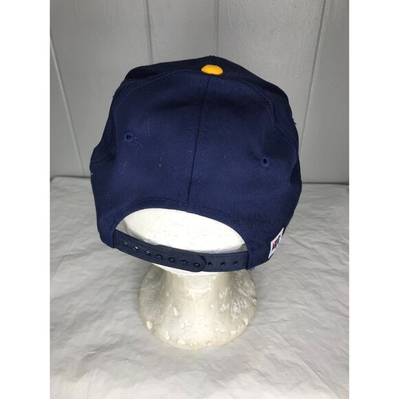 Vintage West Virginia Mountaineers Hat Cap Snapback WVU Arch Blue The Game - Picture 3 of 7